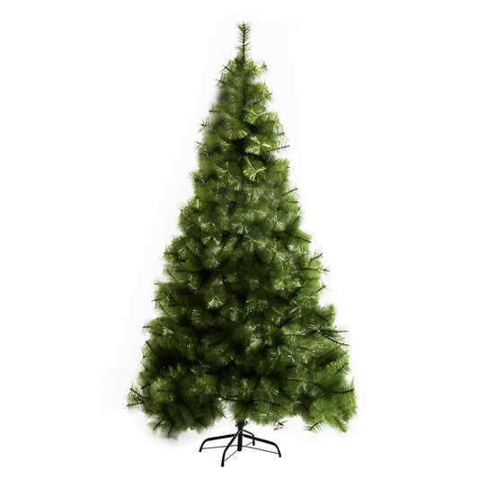 HOMCOM Künstlicher Weihnachtsbaum 210 cm künstlich Tannenbaum mit 505 Spitzen Christbaum Weihnachtsdeko inkl. Metallständer für drinnen