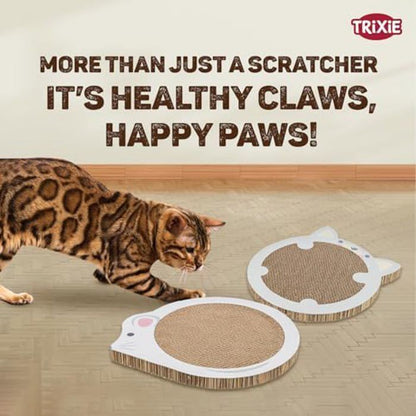 Scratching mat - TRIXIE - Junior - With catnip - Light grey - 31 x 32.5 cm