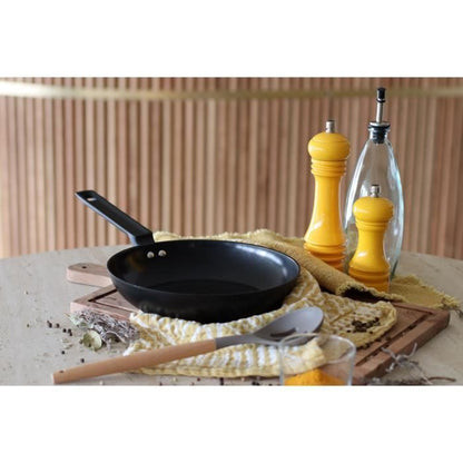 Frying pan - MENASTYL - 6020636 - Forged aluminum - 24 cm - Black - Suitable for all hobs including induction