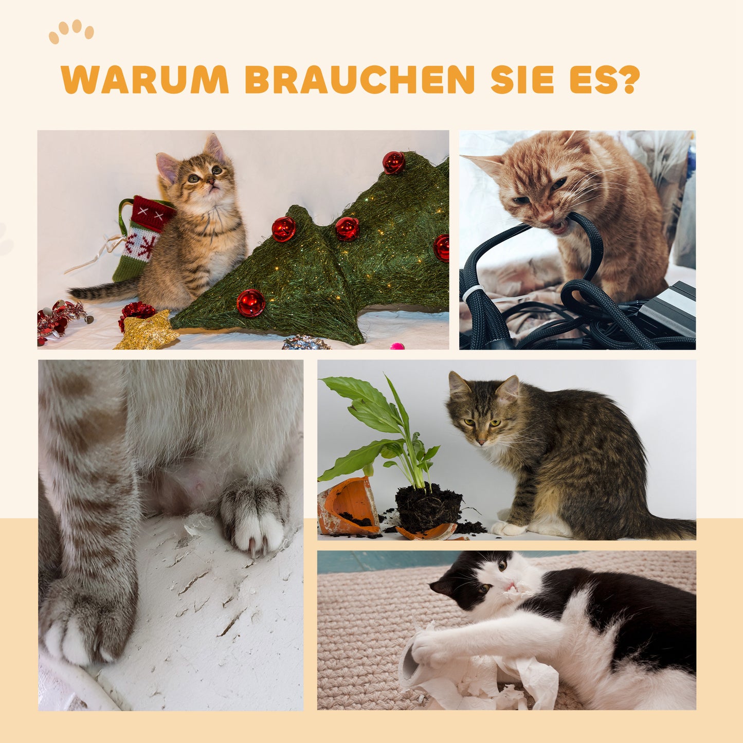 PawHut Katzenlaufrad, Laufrad für Katzen, 91 cm, mit Bremse, Kratzmatte, Katzenrad für gesunde Bewegung, Walnuss
