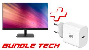 Hikvision Monitor 27" DS-D5027FN01 75Hz + Caricatore Fenner Tech 20w Fast Charge