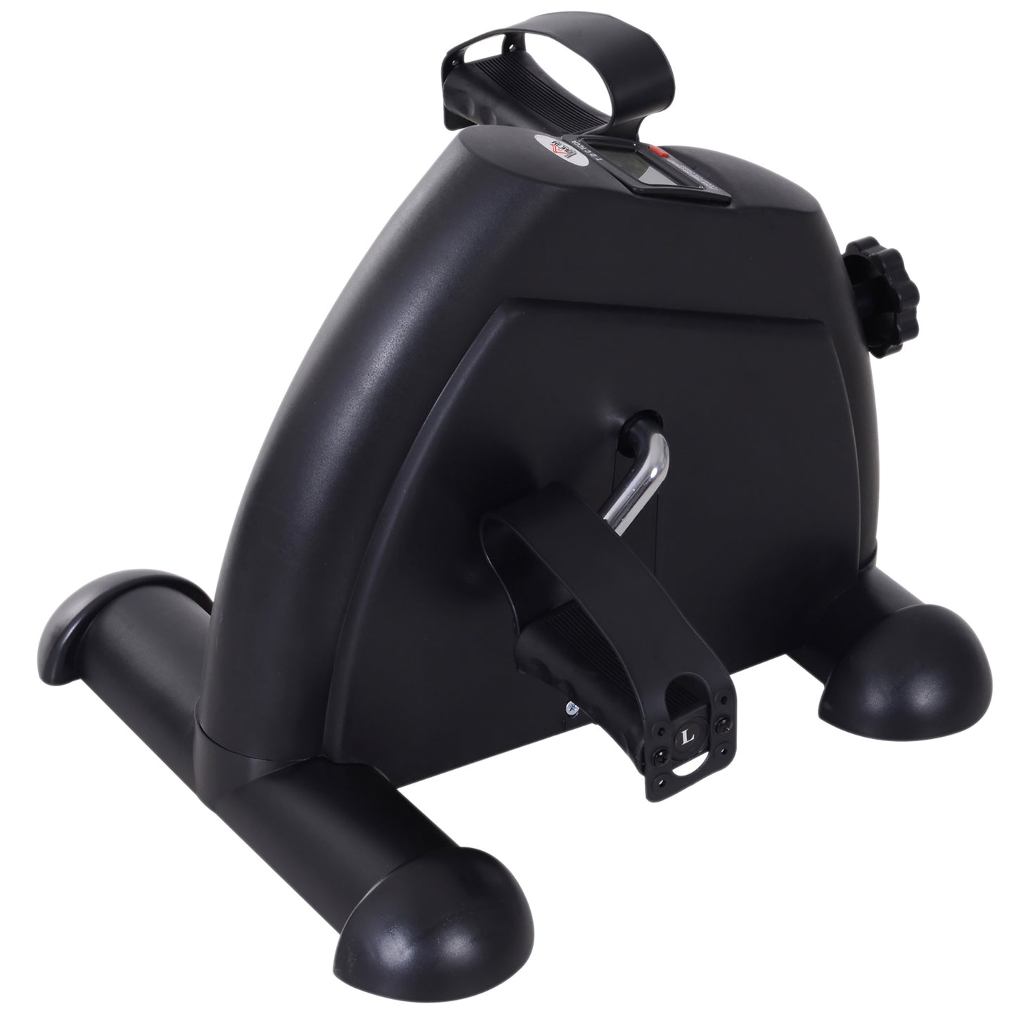 HOMCOM Mini Heimtrainer Arm-und Beintrainer Pedaltrainer für Senioren mit LCD-Display verstellbarer Widerstand Fitnessbike Hometrainer für Zuhause Heim Büro 35 x 40 x 31 cm Schwarz