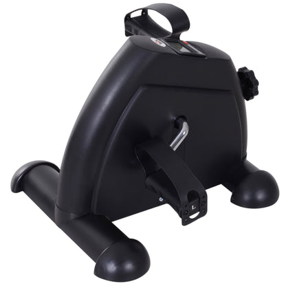 HOMCOM Mini Heimtrainer Arm-und Beintrainer Pedaltrainer für Senioren mit LCD-Display verstellbarer Widerstand Fitnessbike Hometrainer für Zuhause Heim Büro 35 x 40 x 31 cm Schwarz