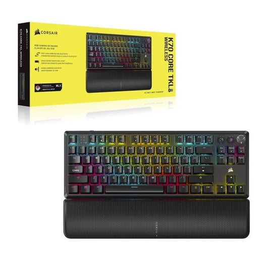 Gaming Keyboard - CORSAIR - K70 Pro TKL - MGX Hyperdrive Switches - RGB Backlighting - AZERTY