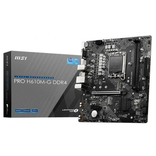 MSI - PRO H610M-G DDR4 - Motherboard - Socket LGA 1700 - Chipset Intel H610