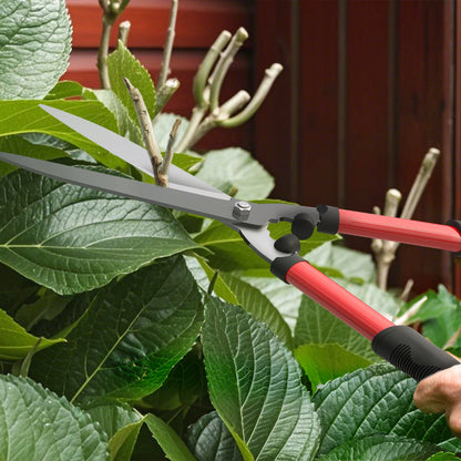 Outsunny Heckenschere Set 3-teilig Gartenschere Astschere mit Stahlklingen, Griff