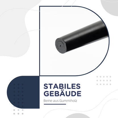 HOMCOM Gepolsterte Sitzbank für Schlafzimmer und Flur, bis 130 kg belastbar, 102 x 36 x 51 cm, Blau