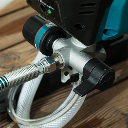 HOMCOM Farbsprühsystem, 700 W Lackierpistole Elektrisch, 200 bar Farbsprühgerät mit 1,5 L/min Durchfluss, 33 x 26 x 41 cm, Blau