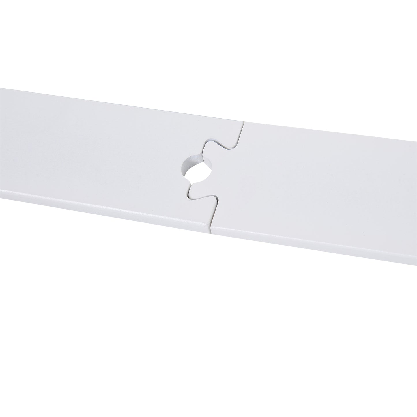 HOMCOM Gleitschienen-Bausatz für Schiebetür, leise Rollen, platzsparend, Karbonstahl, Weiß, 183 cm