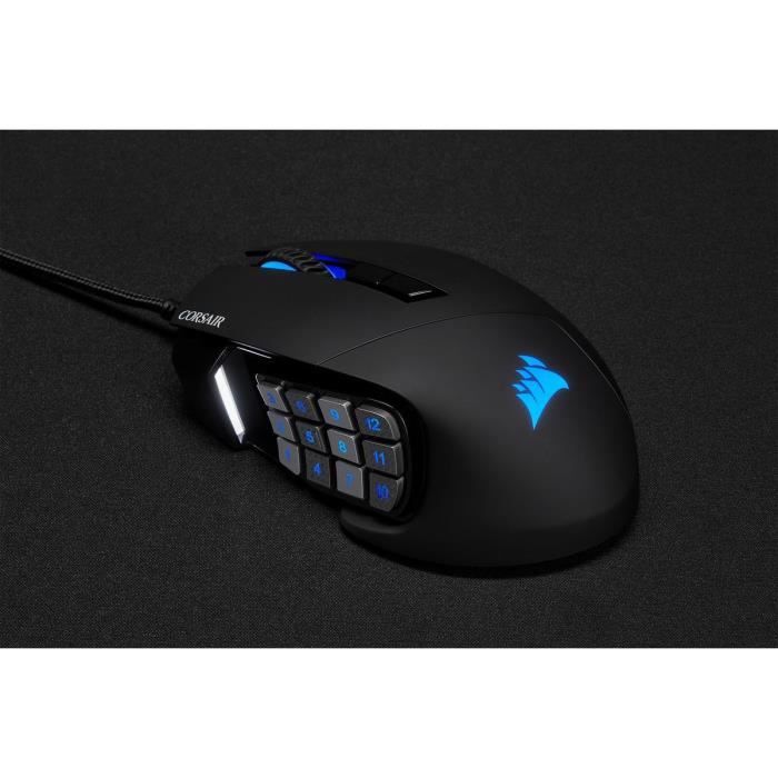 CORSAIR SCIMITAR RGB ELITE Gaming Mouse - 18,000 DPI - Black (CH-9304211-EU)