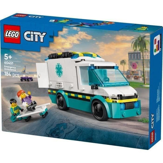 LEGO City 60451 Rescue Ambulance - Building Toy for Boys Aged 5