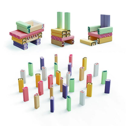 Seesaw Tower - TOP BRIGHT - Animals - Colors - Skill Game - Creative Construction
