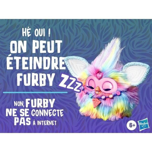 Furby Tie Dye, 15 accessories, interactive plush toy for girls and boys, voice-activated animatronic, ages 6 and up
