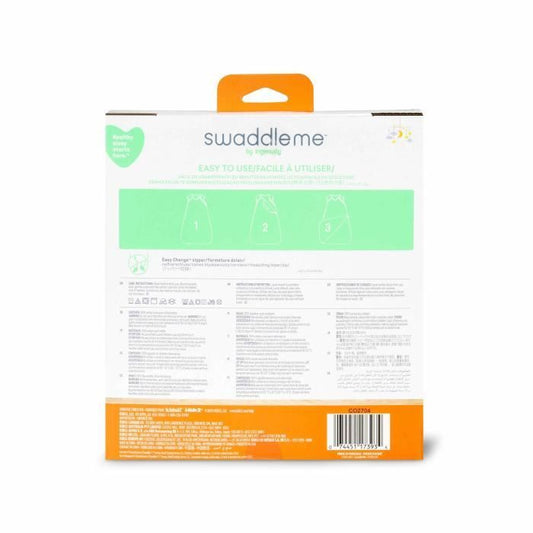 INGENUITY Swaddling Bag, Sage Green Sleeping Bag in Cotton Foam, TOG 1. Adjustable from 3 to 18 months, Oeko-Tex certified