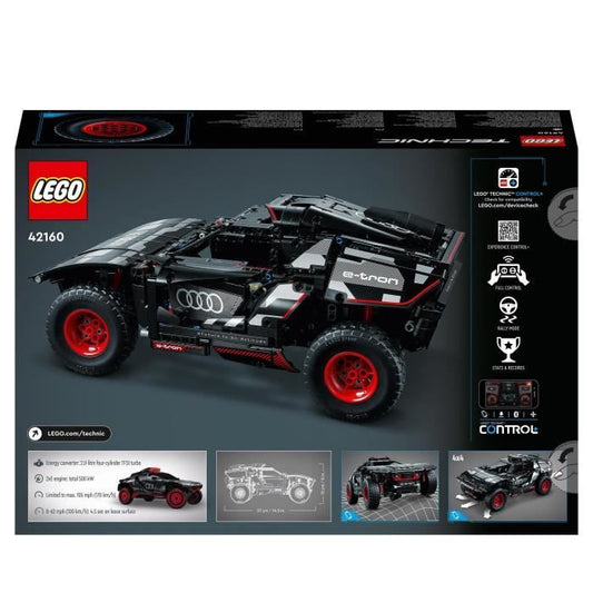 LEGO Technic 42160 Audi RS Q e-tron, Remote Control Rally Car, Off-Road Dakar Model