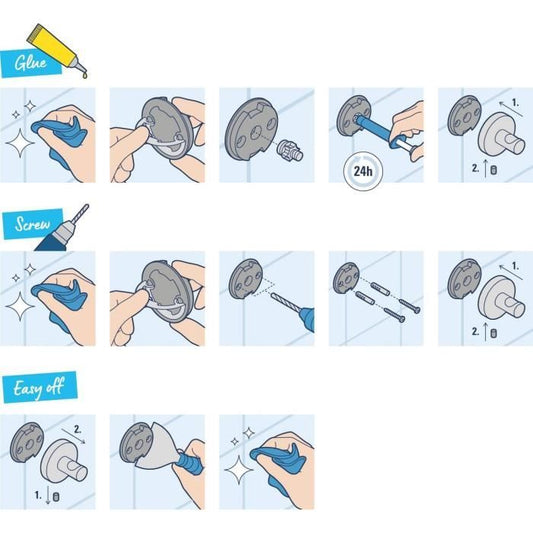 3-in-1 Accessory Set - GROHE - 41124000 - Start Cube - Chrome