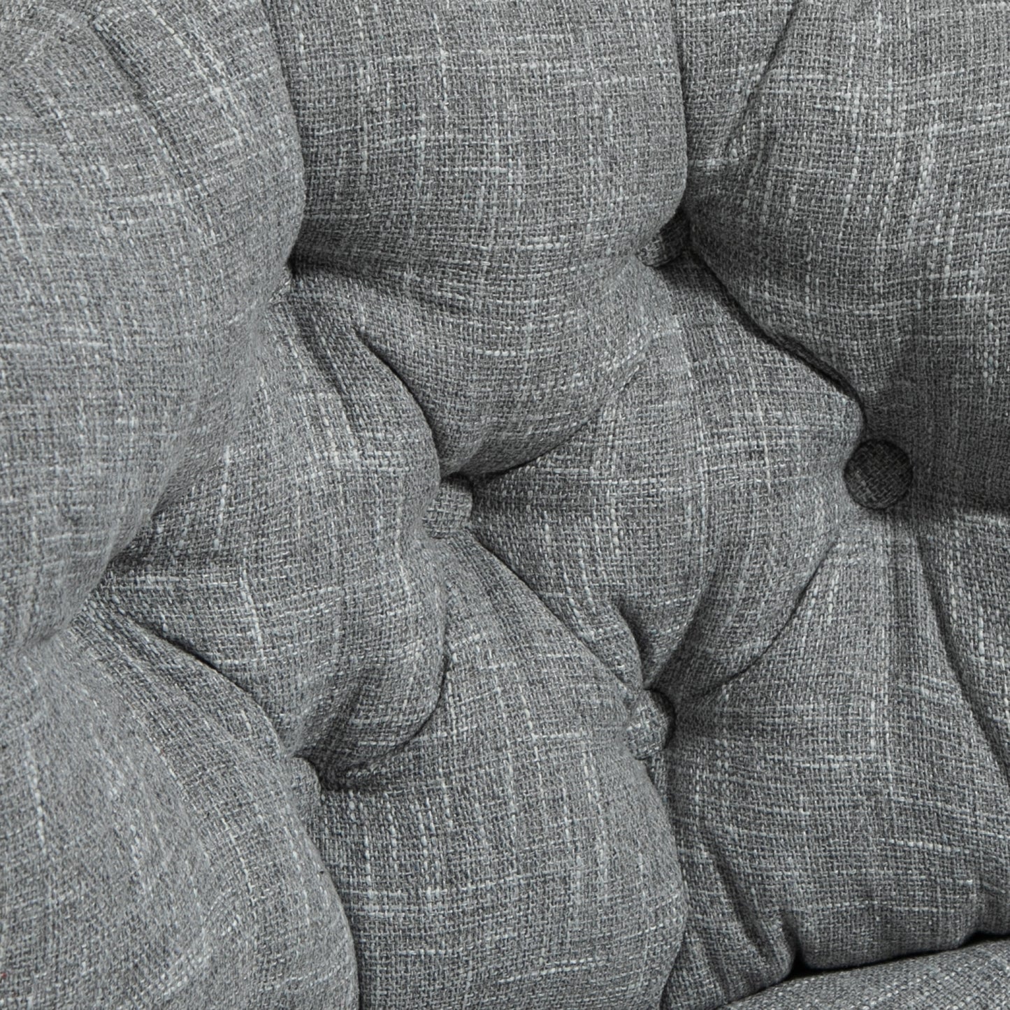 HOMCOM Bürostuhl ohne Armlehnen, bequemer Schreibtischstuhl mit gepolstertem Sitz und verstellbarer Höhe, Grau