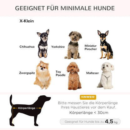 PawHut Haustiersoffa Hundematte Hundebett Hundesofa Hundecouch Katzen Sofa mit Kissen Rückentasche Plüsch Schaumstoff Kiefernholz Dunkelgrau 70 x 47 x 30 cm