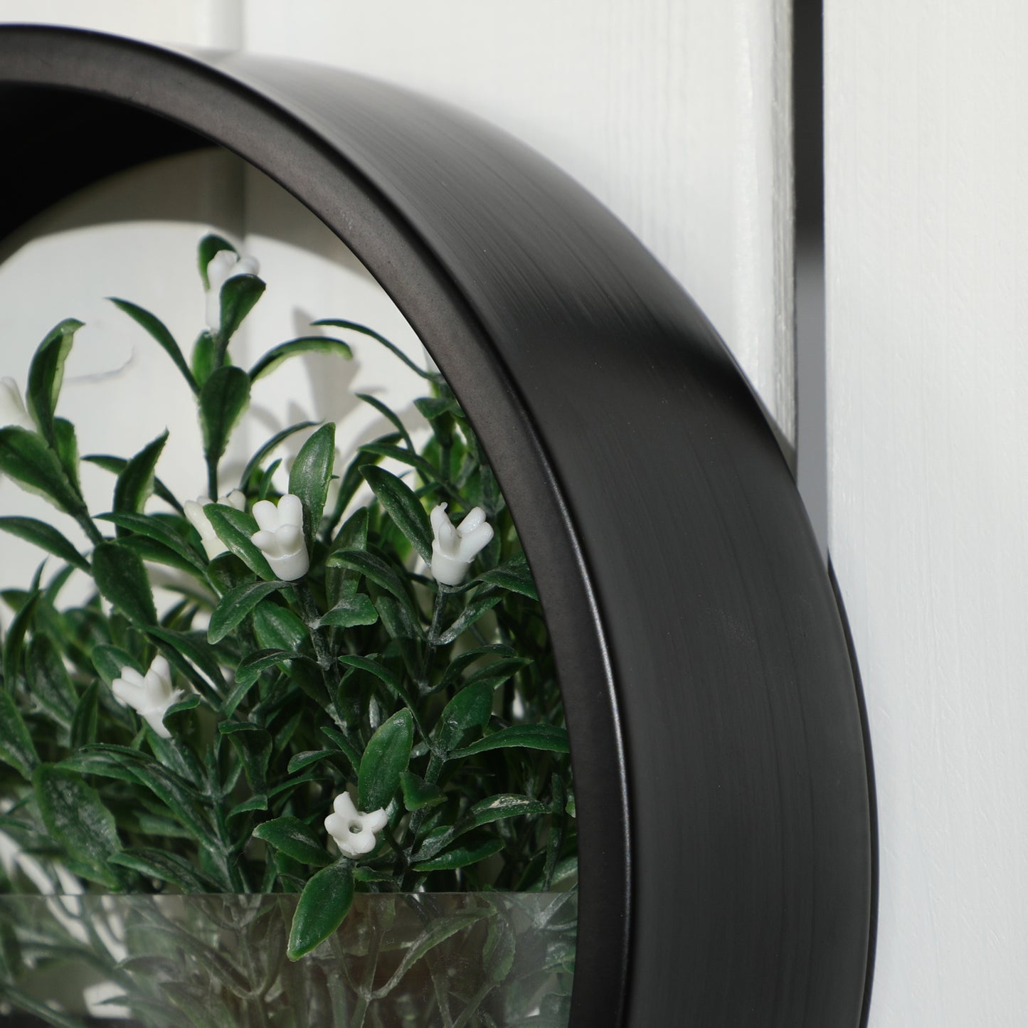 Outsunny Pflanzgefäße für die Wand, 3er-Set, ineinander stapelbar, Stahl+Acryl, schwarz