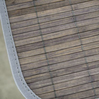 HOMCOM Wäschekorb mit Griffen und waschbarem Wäschesack, Rattan, Polyester, Baumwolle, Metall, 43L x 32B x 61H cm, Grau