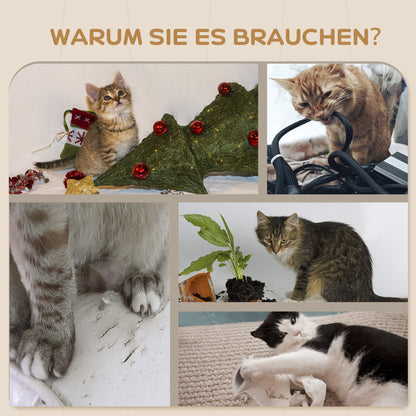 PawHut Kletterwand-Set für Katzen, Hängematte, Kratzbrett, Sprungplattformen, Plüsch, Sisal, Grau