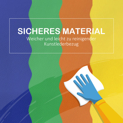 HOMCOM Soft-Bausteine, 7-tlg. Set, sicheres Material, weich und pflegeleicht, Schaumstoff, bunt