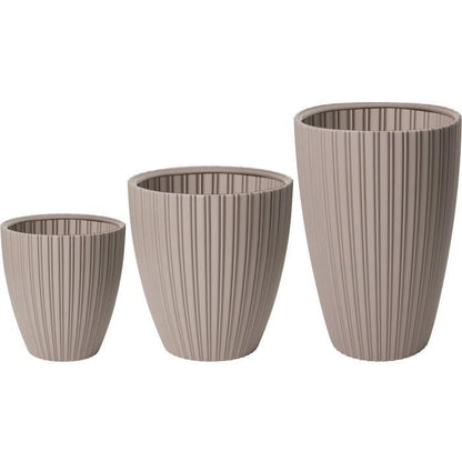 Flowerpot - Garden ID - Fancy - 40 x 42 cm - For garden, balconies or interiors - Taupe