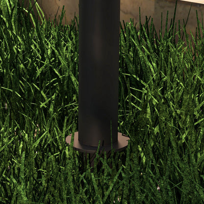 Outsunny Solar Gartenleuchten, wasserdicht, Warmweiß LED, 10-12h Betriebszeit, Schwarz