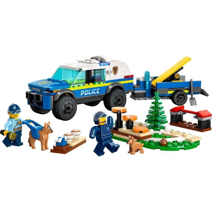 Lego City Police 60369 Police dog dressage, car toy with trailer