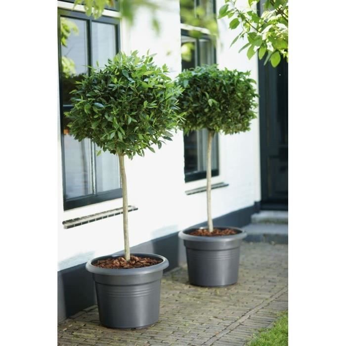Green basics round flower pot - Plastic - Ø45 - Soft terracotta