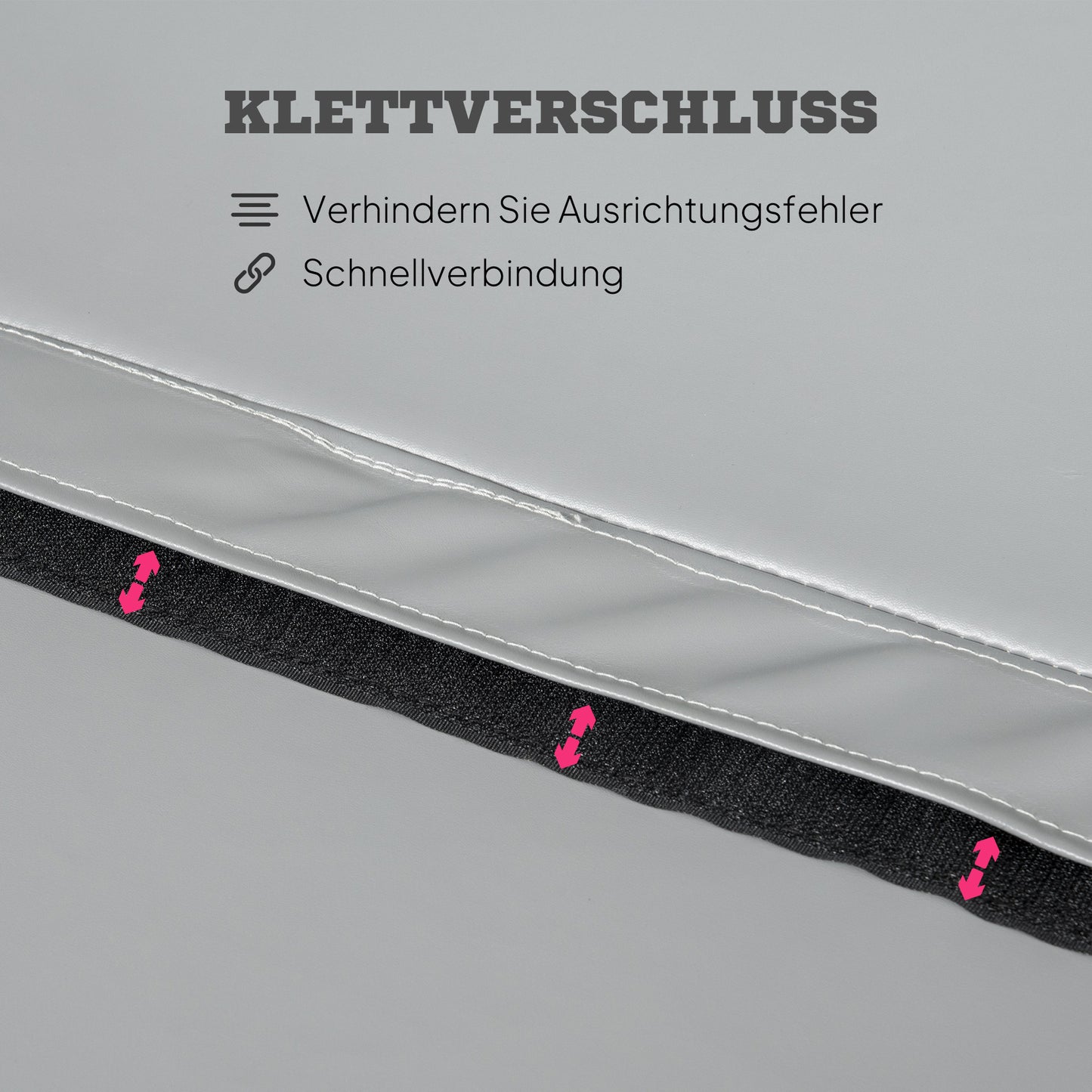 HOMCOM Pole-Dance-Matte, 5 cm dicke runde Kunststoff-Matte für Pole-Dance-Übungen, Gymnastik, Yoga, Hellgrau