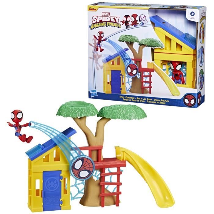 Spidey Playset with 10cm Spidey Figure, Ages 3 and Up, Marvel Spidey and His Amazing Friends