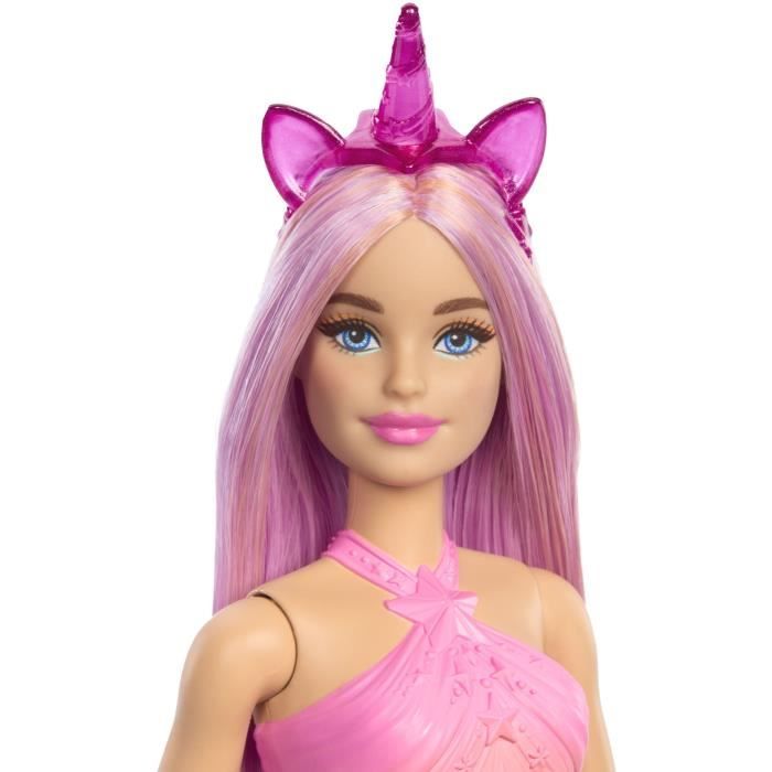 Barbie Unicorn Dolls with Fancy Hair and Ombre Outfits HRR13