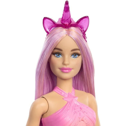 Barbie Unicorn Dolls with Fancy Hair and Ombre Outfits HRR13