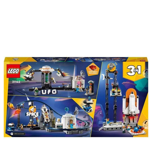 LEGO Creator 31142 Space Roller Coaster, Toy with Space Rocket, Planets and Bricks