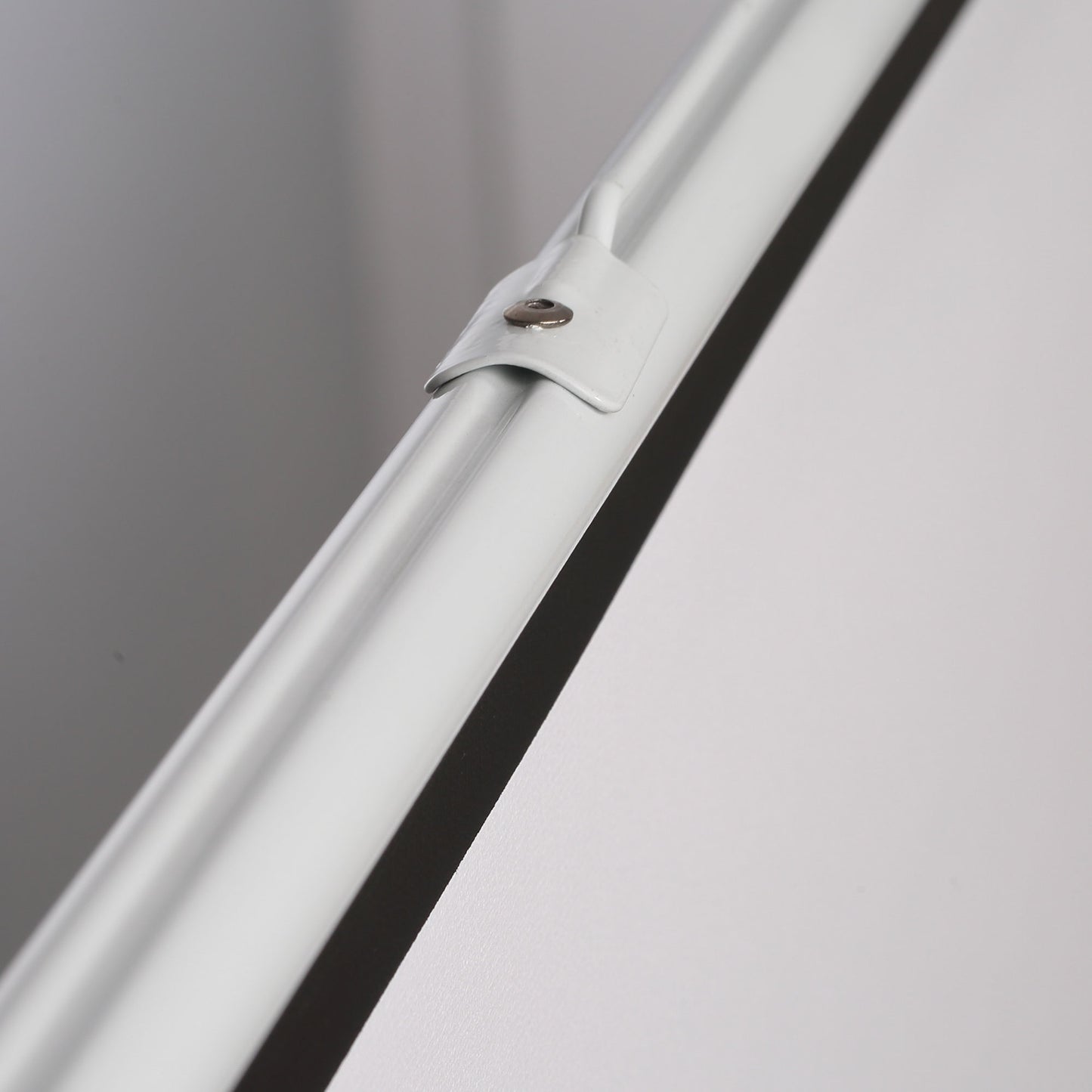 HOMCOM Projektionsleinwand im 4:3-Format, Kinoleinwand, Präsentationsfläche für Zuhause oder Büro, Weiß