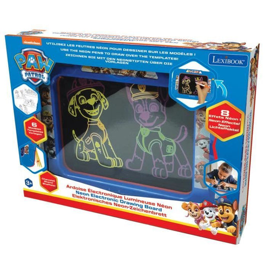 PAT 'PATROUILLE Slate to draw neon light with markers and color models - LEXIBOOK