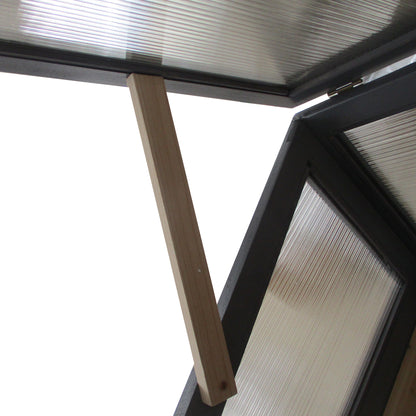 Outsunny Hochbeet Holz mit Frühbeet 2-in1 Gewächshaus Tomatenhaus Gemüsebeet Kräuterbeet Pflanzkasten für Garten Balkon und Terrasse Polycarbonat Grau 120 x 54 x 112/122 cm