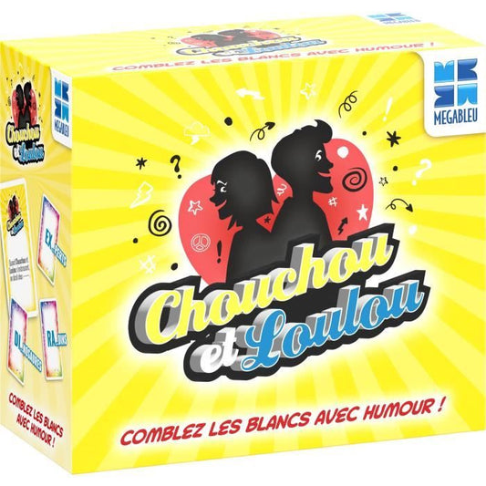 Board game - MEGABLEU - Chouchou et Loulou Nomade - 200 sentence cards to complete with humor