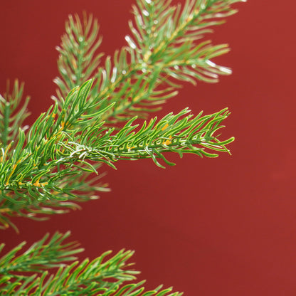 HOMCOM Weihnachtsbaum, Kunsttanne, realistisches Aussehen, schneller Aufbau, Kunststoff, Grün, 100 x 100 x 150cm