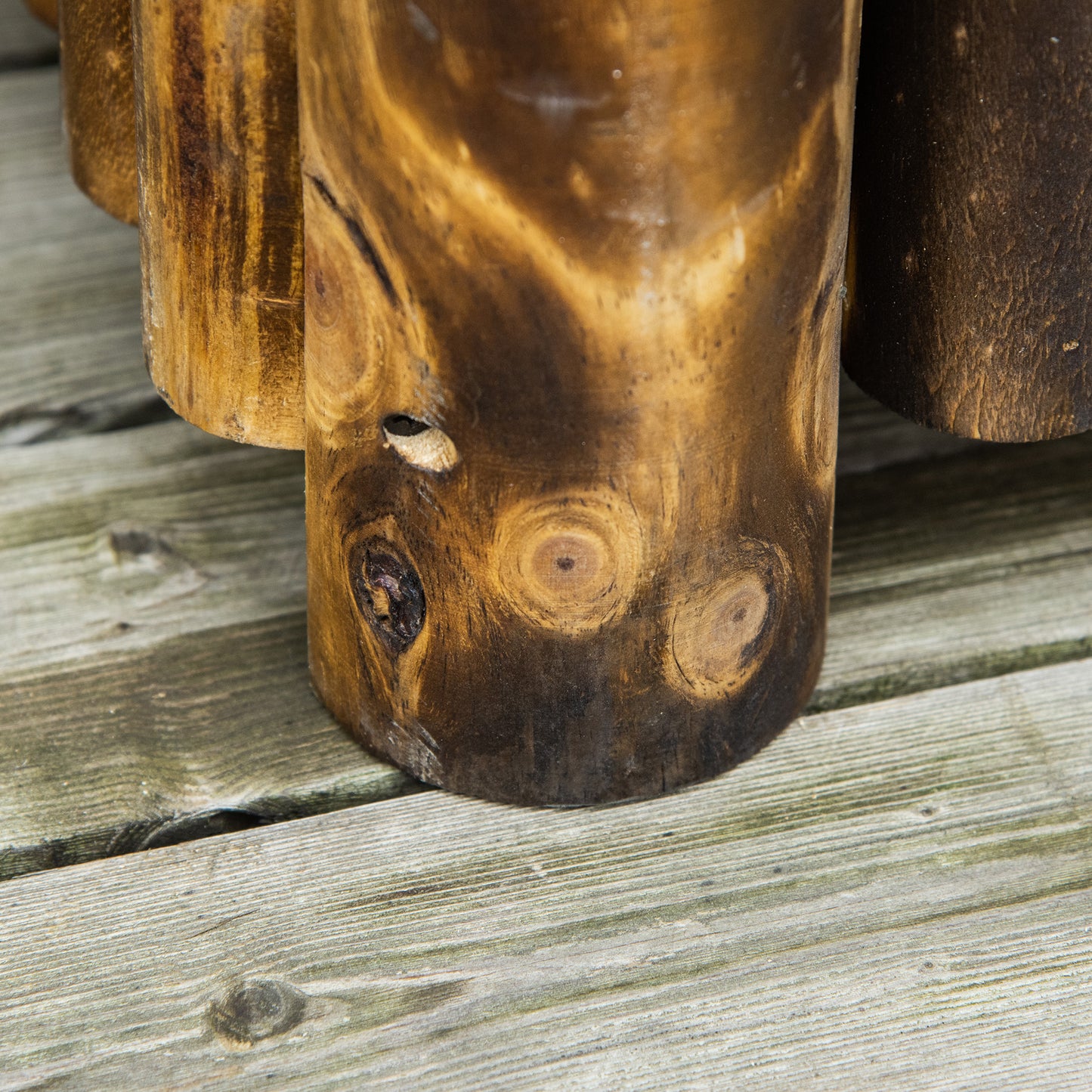 Outsunny Hochbeet Pflanzkasten Kräuterbeet Pflanzbeet Gemüse Blumenbeet Blumenkasten, Tannenholz 78x35x30 cm