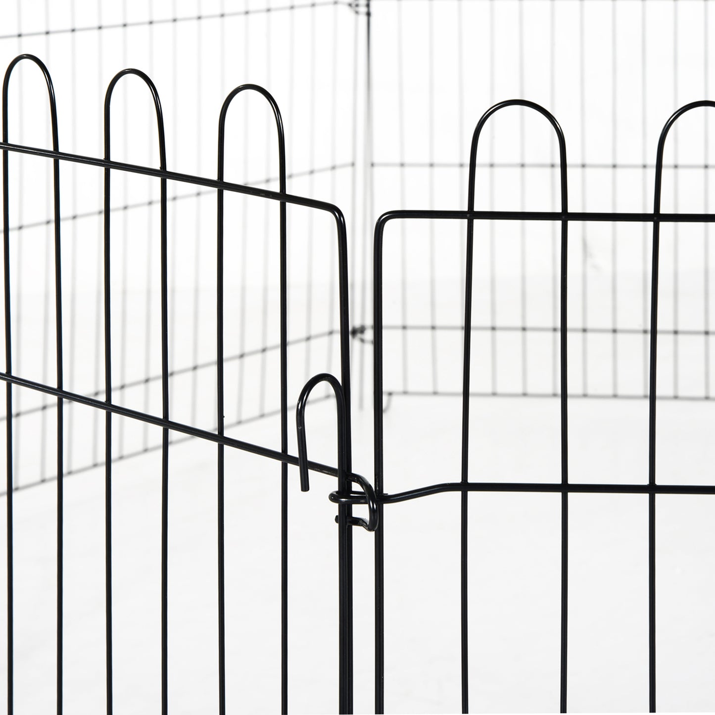 PawHut Welpenauslauf Welpenzaun Laufstall Freilaufgehege Welpengitter 5 Maßen (Maße: 71x61cm)