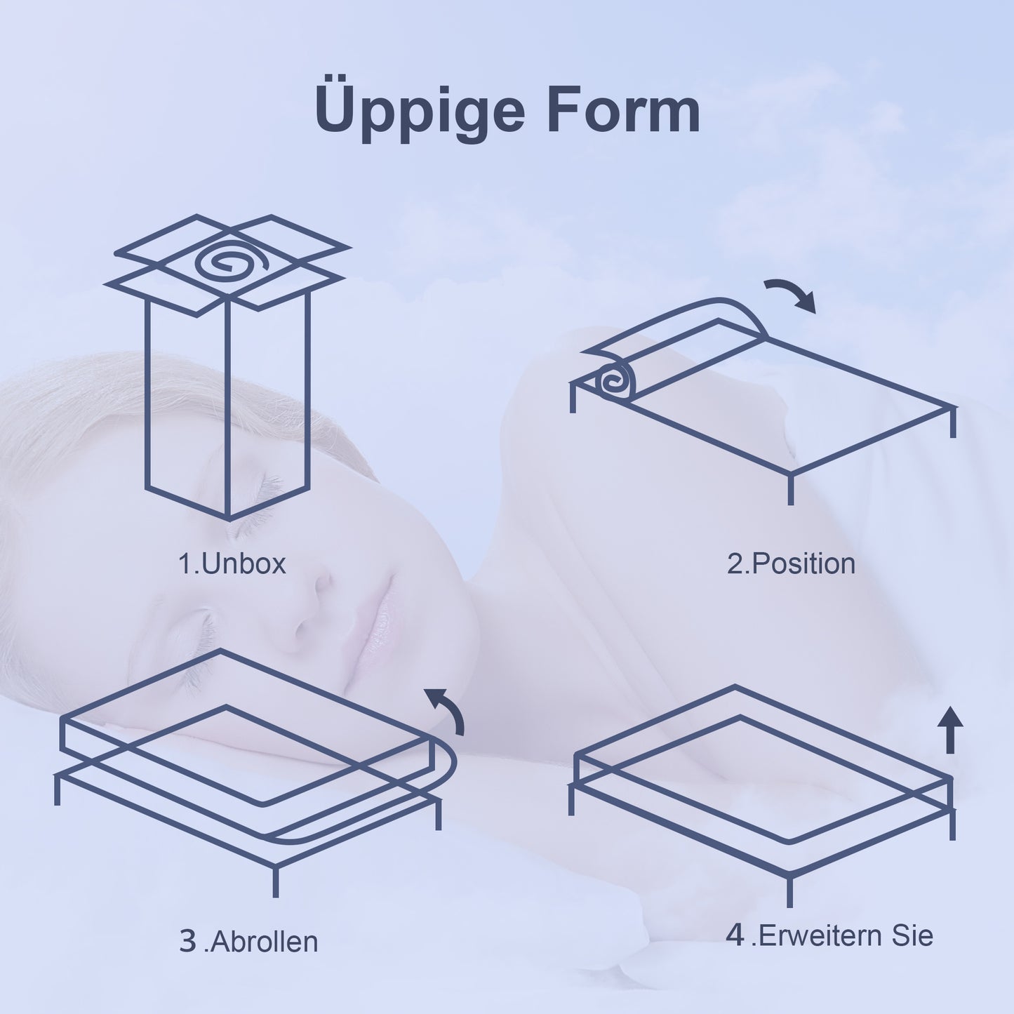 HOMCOM Ergonomische Matratze, Gedächtnis-Schaumstoff, 7-Zonen-Unterstützung, Taschenfedern