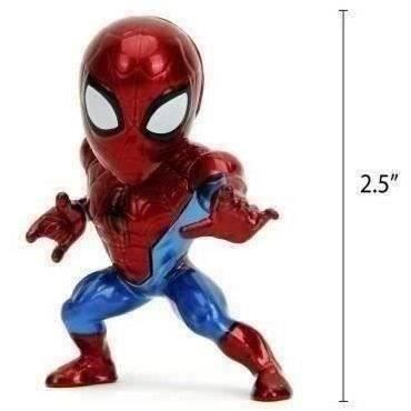 Jada - Marvel Figurine - Set of 4 Spiderman pieces - Metal - 6cm - From 8 years old