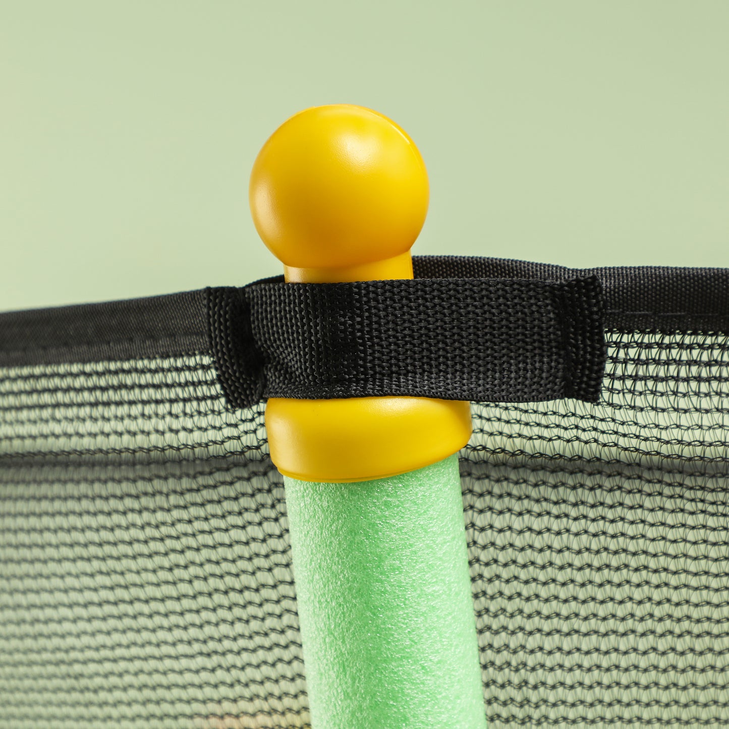 HOMCOM Trampolin für Kinder, Ø163,5 cm, mit Sicherheitsnetz, gepolstert, Stahl, belastbar bis 50 kg