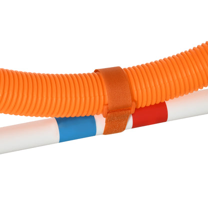 PawHut 3-tlg. Hunde Agility Set Training für Haustiere Hundetrainigsset Inklusive Tasche Leicht zu tragen Kunststoff Weiß+Gelb