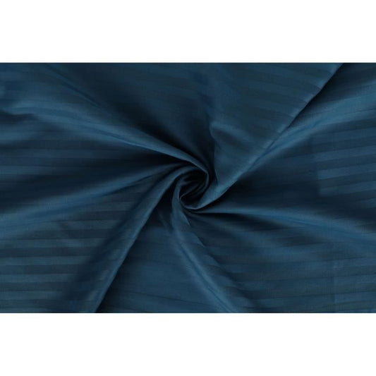 Bedding set - 1 duvet cover 220 x 240 cm + 2 pillowcases 60 x 60 cm - 100% cotton satin - Blue