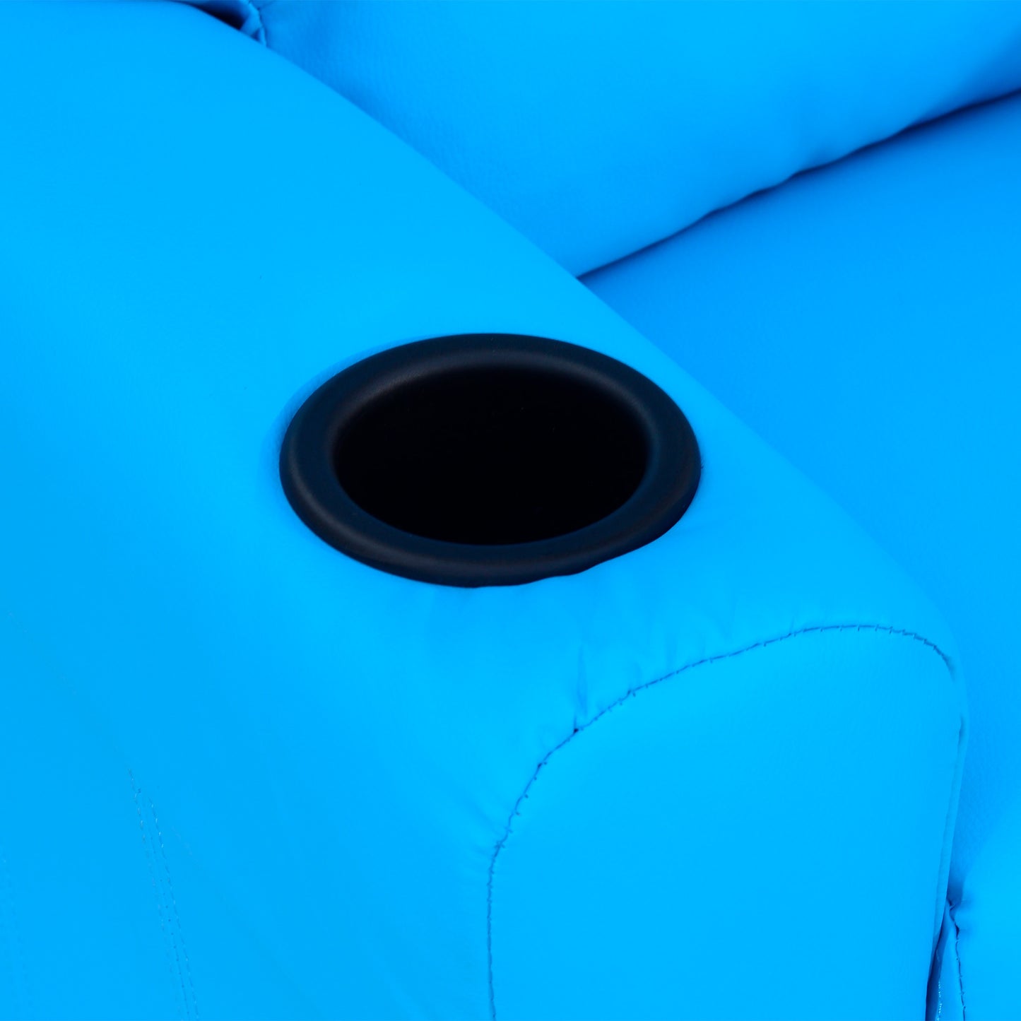 HOMCOM Kindersessel mit neigbarer Rücklehne 62 x 52 x 69cm Massivholzrahmen Blau