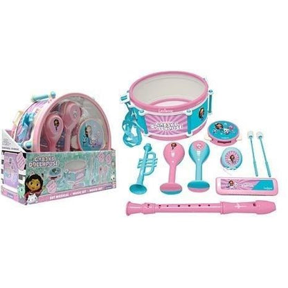 Lexibook - Gabby and the Magic House Musical Set - 7 instruments - Storage in the drum