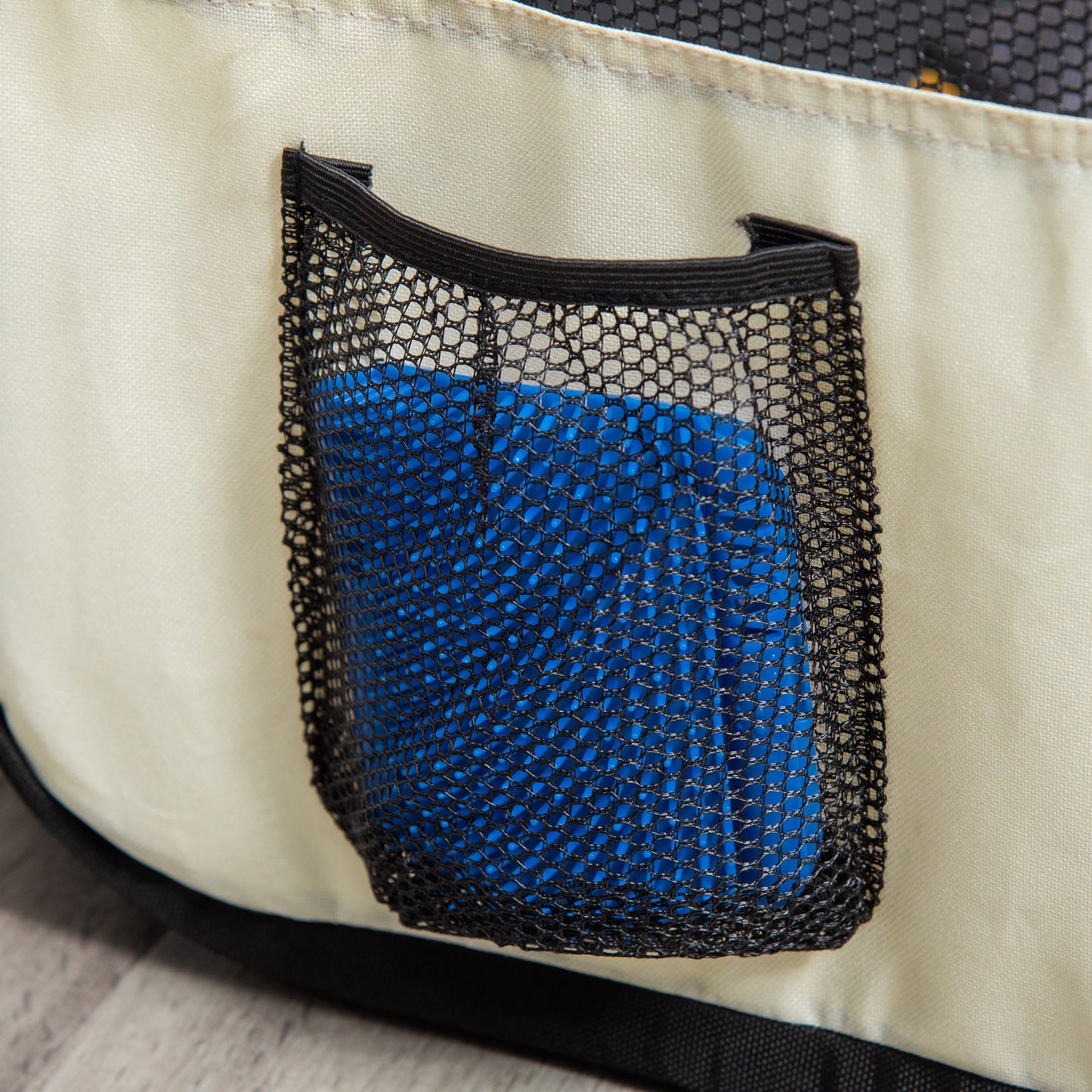 PawHut Welpenauslauf Freilaufgehege Tierlaufstall Laufstall Welpenzaun Welpen-Laufstall Hundelaufstall 600D Oxford Ø120 x H58 cm